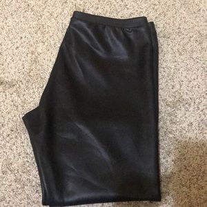 Faux leather leggings